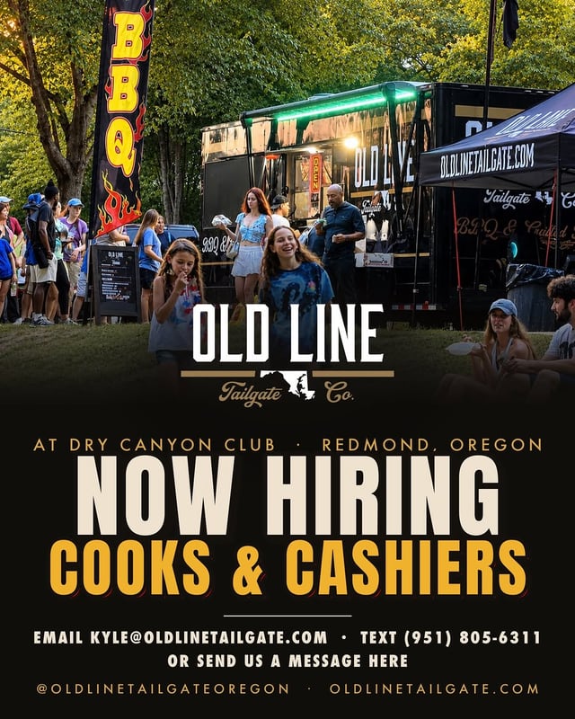 Now hiring cooks and cashiers at Dry Canyon Club in Redmond, Oregon