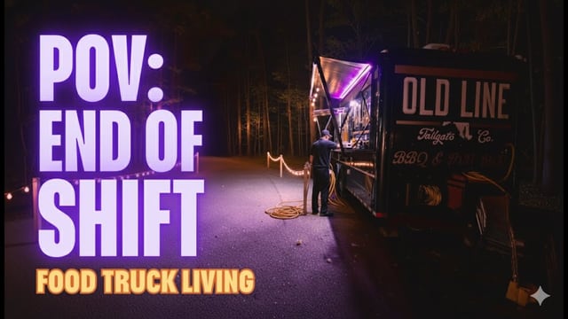 POV: Closing the BBQ Food Truck After Dark | End of Shift