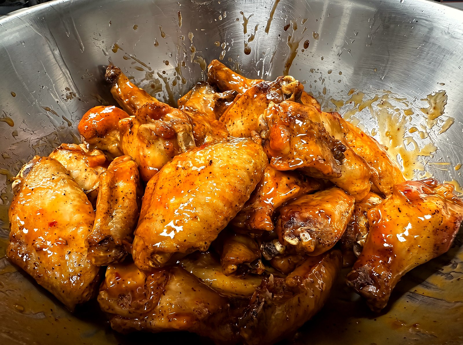 Sauced smoked wings
