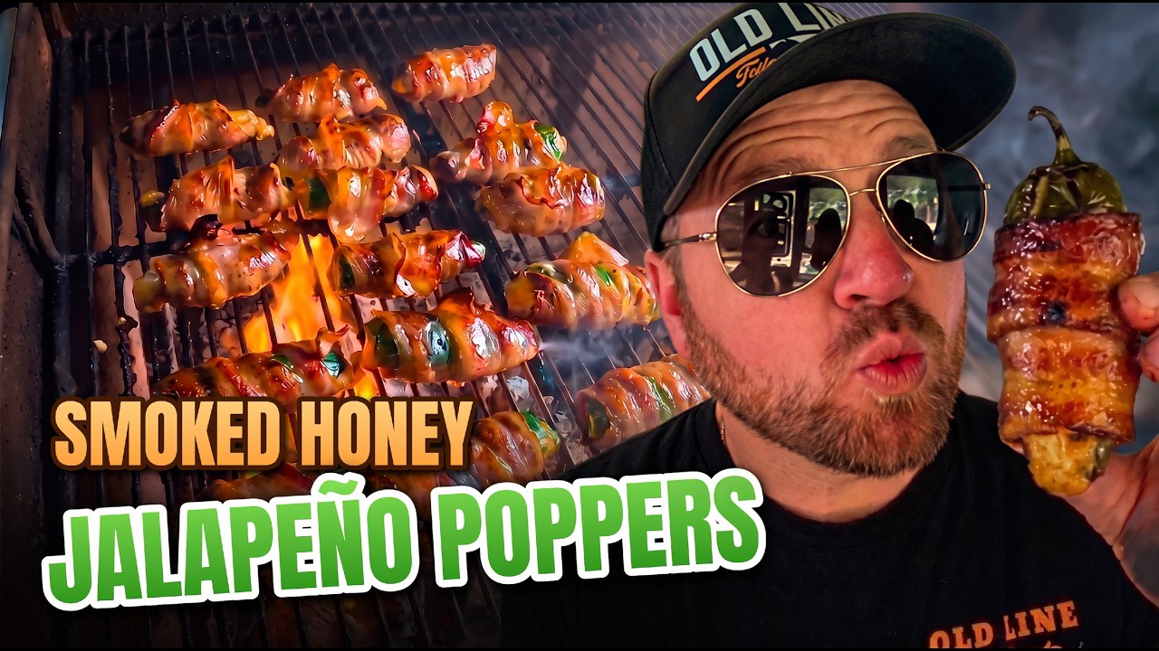 Smoked Honey Jalapeño Poppers